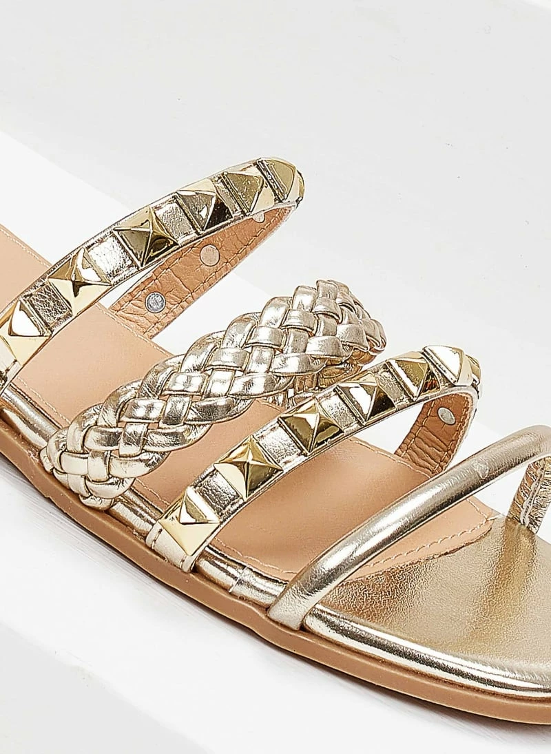 The Fashion Project Σανδάλια με λουράκια σε μεταλλικά χρώματα - Χρυσό 4 The Fashion Project Σανδάλια με λουράκια σε μεταλλικά χρώματα - Χρυσό - Image 2
