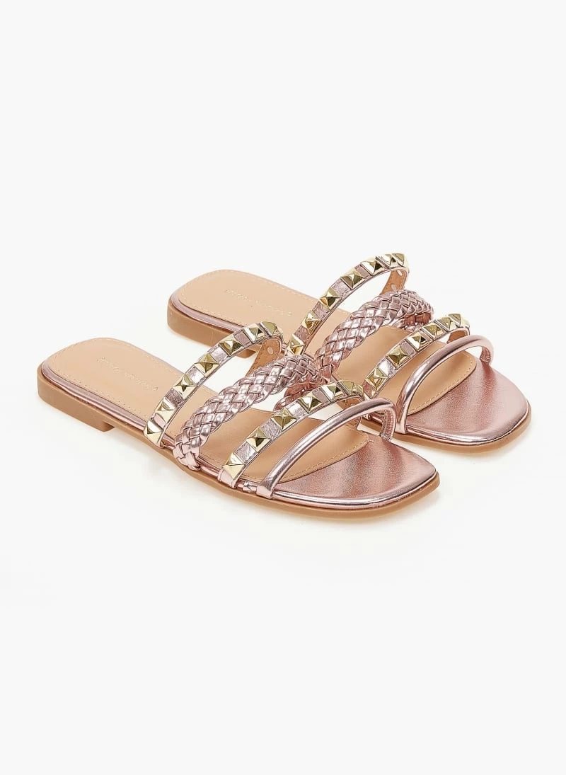 The Fashion Project Σανδάλια με λουράκια σε μεταλλικά χρώματα - Χαλκός 4 The Fashion Project Σανδάλια με λουράκια σε μεταλλικά χρώματα - Χαλκός - Image 2