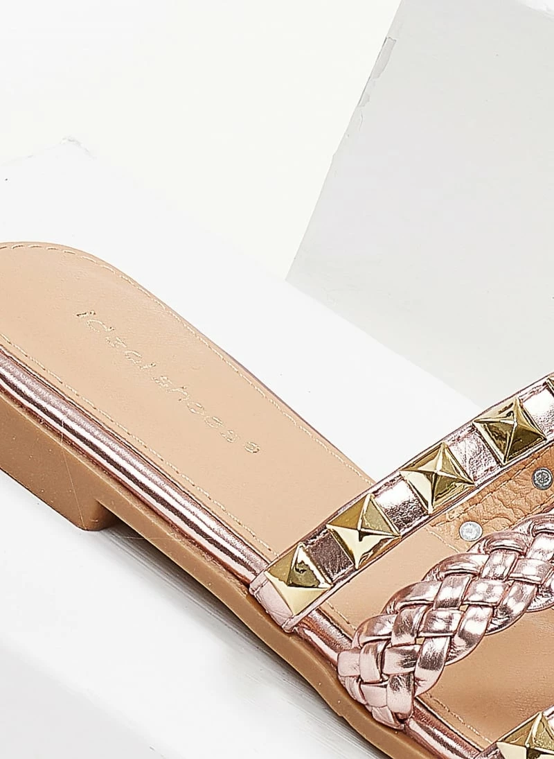 The Fashion Project Σανδάλια με λουράκια σε μεταλλικά χρώματα - Χαλκός 5 The Fashion Project Σανδάλια με λουράκια σε μεταλλικά χρώματα - Χαλκός - Image 3