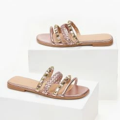 The Fashion Project Σανδάλια με λουράκια σε μεταλλικά χρώματα - Χαλκός 9 The Fashion Project Σανδάλια με λουράκια σε μεταλλικά χρώματα - Χαλκός -Σανδάλια κατάστημα sandalia me lourakia se metallika xrwmata 102047 sgjr