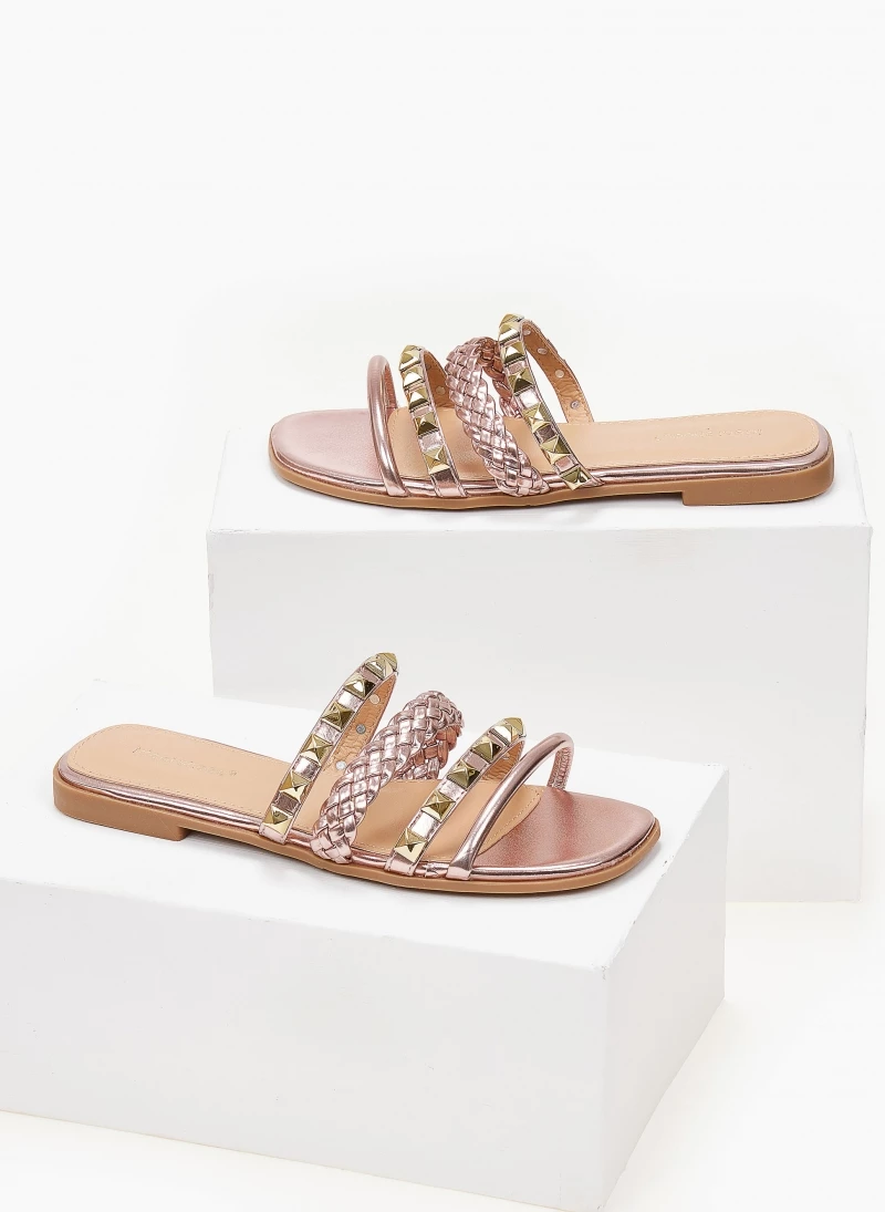 The Fashion Project Σανδάλια με λουράκια σε μεταλλικά χρώματα - Χαλκός 6 The Fashion Project Σανδάλια με λουράκια σε μεταλλικά χρώματα - Χαλκός - Image 4