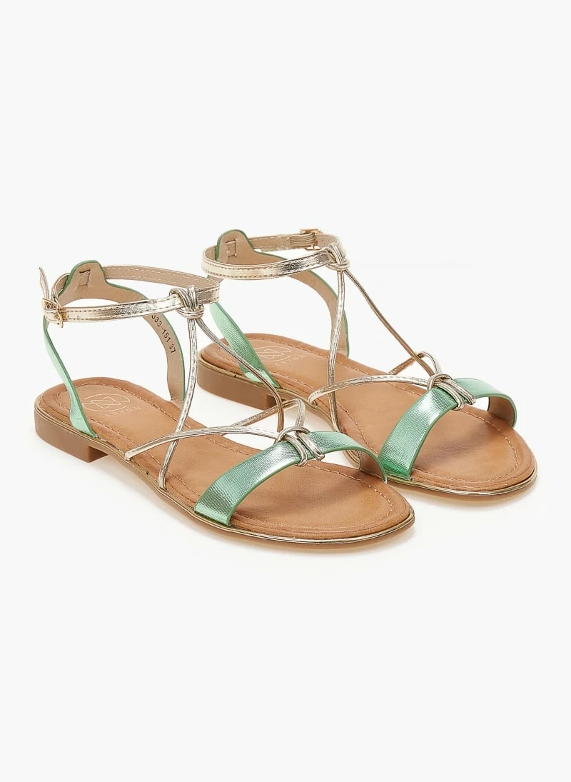 The Fashion Project Σανδάλια με μεταλλική λεπτομέρεια στη σόλα - Βεραμάν 5 The Fashion Project Σανδάλια με μεταλλική λεπτομέρεια στη σόλα - Βεραμάν - Image 3