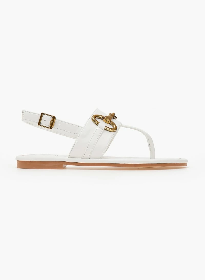 The Fashion Project Σανδάλια με μεταλλικό στοιχείο στη φάσα - Λευκό 5 The Fashion Project Σανδάλια με μεταλλικό στοιχείο στη φάσα - Λευκό - Image 3