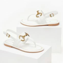 The Fashion Project Σανδάλια με μεταλλικό στοιχείο στη φάσα - Λευκό 12 The Fashion Project Σανδάλια με μεταλλικό στοιχείο στη φάσα - Λευκό -Σανδάλια κατάστημα sandalia me metalliko stoixeio sti fasa 102057 rhy0