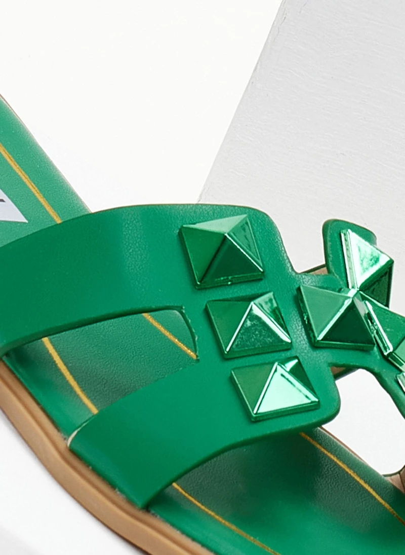 The Fashion Project Σανδάλια με μεταλλιζέ τρουκς - Πράσινο 5 The Fashion Project Σανδάλια με μεταλλιζέ τρουκς - Πράσινο - Image 3