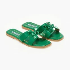 The Fashion Project Σανδάλια με μεταλλιζέ τρουκς - Πράσινο 9 The Fashion Project Σανδάλια με μεταλλιζέ τρουκς - Πράσινο -Σανδάλια κατάστημα sandalia me metallize trouks 105223 laez