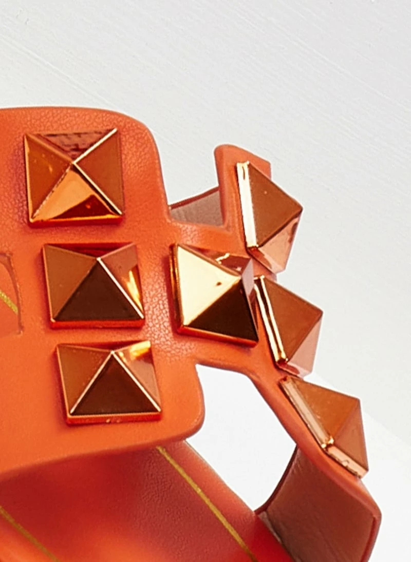 The Fashion Project Σανδάλια με μεταλλιζέ τρουκς - Πορτοκαλί 6 The Fashion Project Σανδάλια με μεταλλιζέ τρουκς - Πορτοκαλί - Image 4