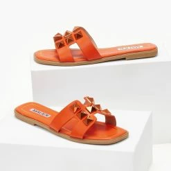 The Fashion Project Σανδάλια με μεταλλιζέ τρουκς - Πορτοκαλί 8 The Fashion Project Σανδάλια με μεταλλιζέ τρουκς - Πορτοκαλί -Σανδάλια κατάστημα sandalia me metallize trouks 105224 vjf7