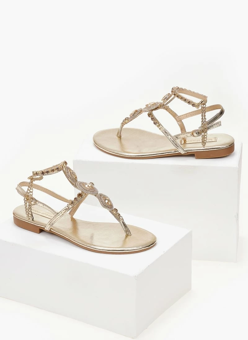 The Fashion Project Σανδάλια με πέτρες και Strass - Χρυσό 6 The Fashion Project Σανδάλια με πέτρες και Strass - Χρυσό - Image 4