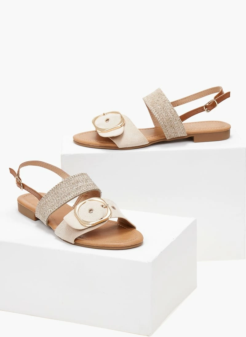 The Fashion Project Σανδάλια με ψάθινη φάσα - Μπεζ 5 The Fashion Project Σανδάλια με ψάθινη φάσα - Μπεζ - Image 3