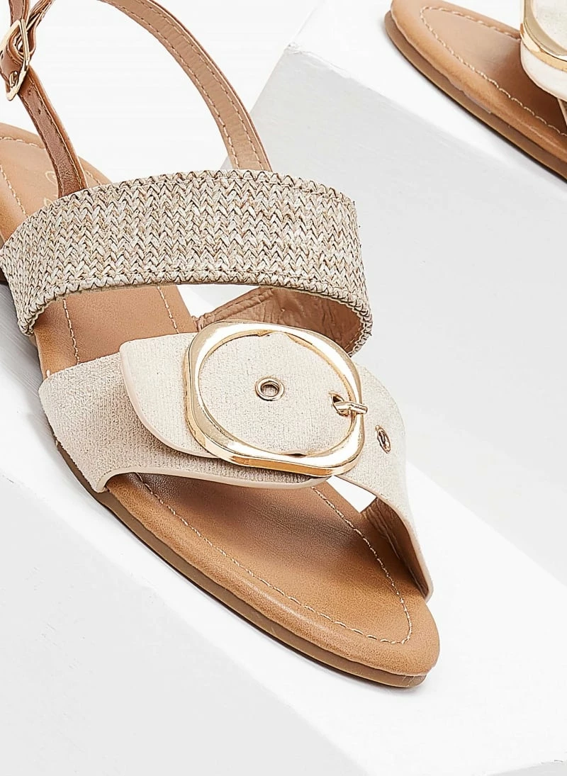 The Fashion Project Σανδάλια με ψάθινη φάσα - Μπεζ 4 The Fashion Project Σανδάλια με ψάθινη φάσα - Μπεζ - Image 2