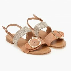 The Fashion Project Σανδάλια με ψάθινη φάσα - Ροδακινί -Σανδάλια κατάστημα sandalia me psathini fasa 101545 wp04