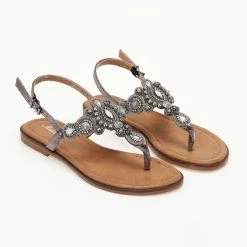 The Fashion Project Σανδάλια με Strass και πέτρες - Ατσαλί 13 The Fashion Project Σανδάλια με Strass και πέτρες - Ατσαλί -Σανδάλια κατάστημα sandalia me strass kai petres 104878 eay1