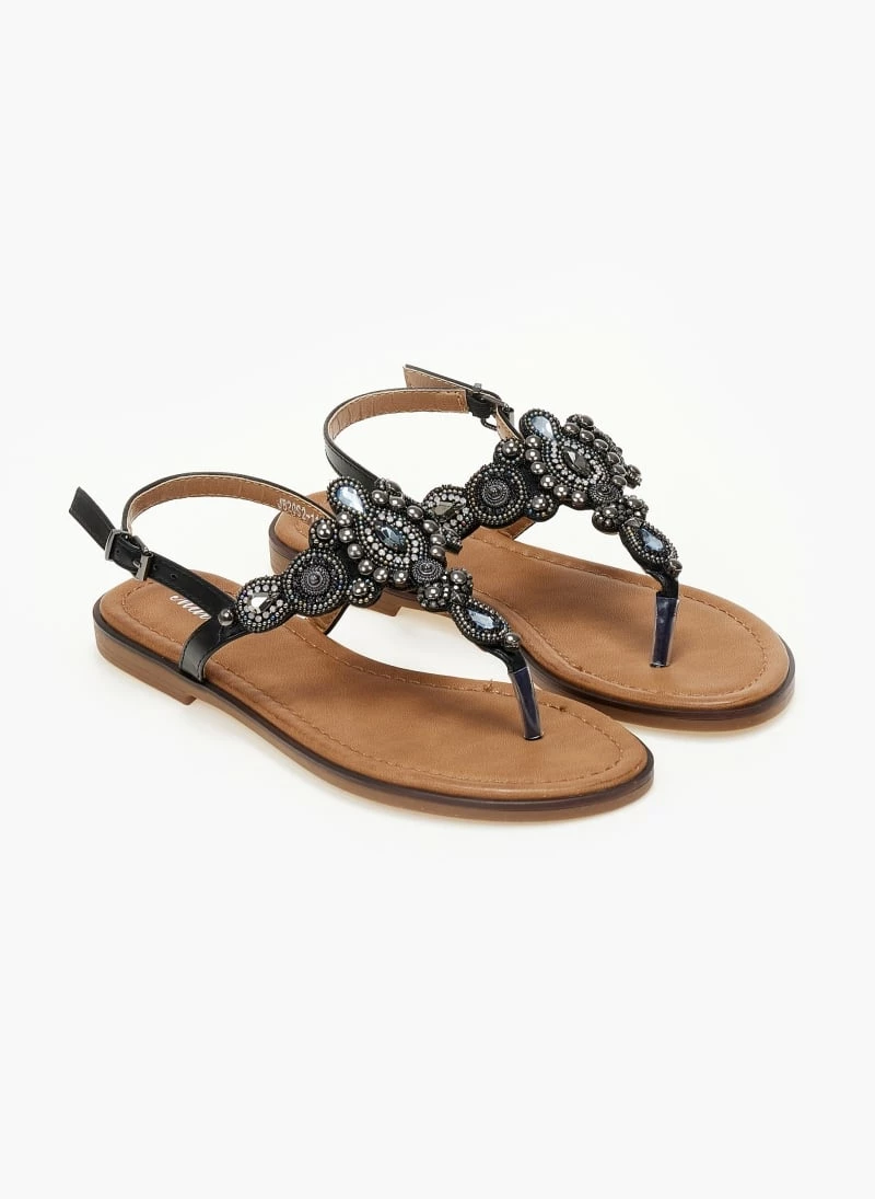 The Fashion Project Σανδάλια με Strass και πέτρες - Μαύρο 7 The Fashion Project Σανδάλια με Strass και πέτρες - Μαύρο - Image 5