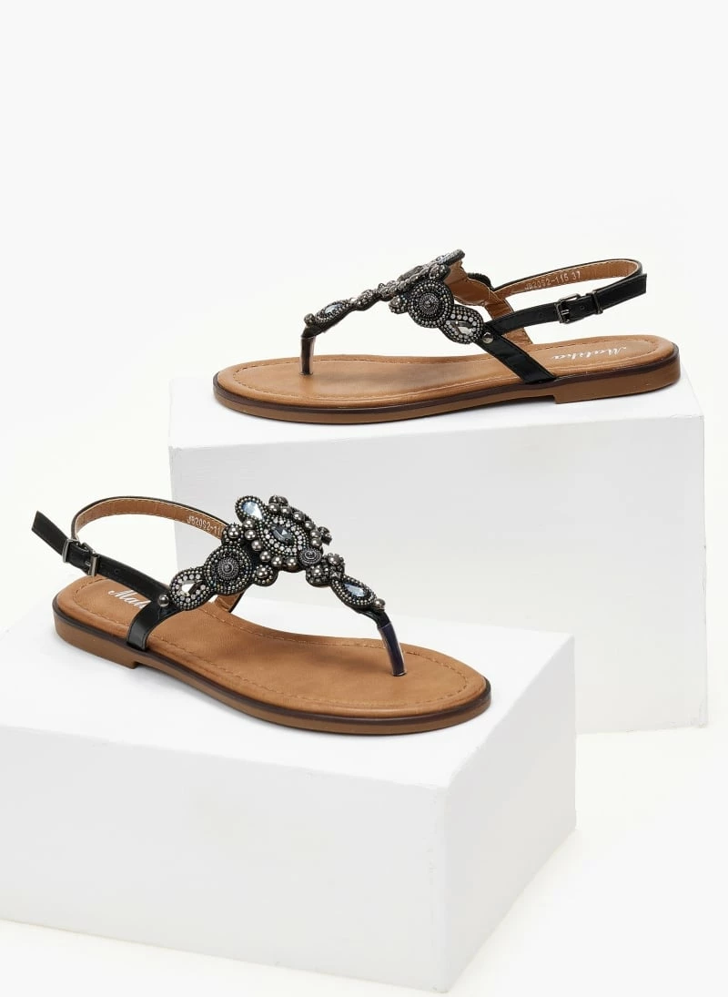 The Fashion Project Σανδάλια με Strass και πέτρες - Μαύρο 8 The Fashion Project Σανδάλια με Strass και πέτρες - Μαύρο - Image 6
