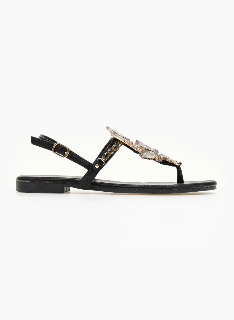 The Fashion Project Σανδάλια με Strass πεταλούδες - Μαύρο 5 The Fashion Project Σανδάλια με Strass πεταλούδες - Μαύρο - Image 3