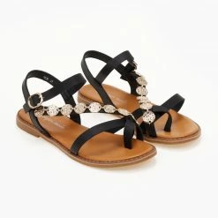 The Fashion Project Σανδάλια με στρογγυλά μεταλλικά στοιχεία - Μαύρο 9 The Fashion Project Σανδάλια με στρογγυλά μεταλλικά στοιχεία - Μαύρο -Σανδάλια κατάστημα sandalia me stroggula metallika stoixeia 104885 xudt