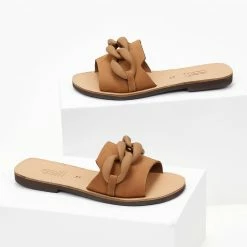 Σανδάλια Nubuck Estil με ματ κοκάλινη αλυσίδα - Πούρο 8 Σανδάλια Nubuck Estil με ματ κοκάλινη αλυσίδα - Πούρο -Σανδάλια κατάστημα sandalia nubuck estil me mat kokalini alusida 103864 kcmm