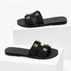 Σανδάλια Nubuck Estil με τρουκς - Μαύρο -Σανδάλια κατάστημα sandalia nubuck estil me trouks 103814 4ke5