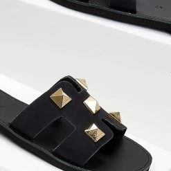 Σανδάλια Nubuck Estil με τρουκς - Μαύρο -Σανδάλια κατάστημα sandalia nubuck estil me trouks 103814 exss