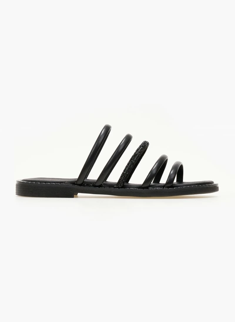 Σανδάλια TFP με λουράκια και Strass - Μαύρο 5 Σανδάλια TFP με λουράκια και Strass - Μαύρο - Image 3