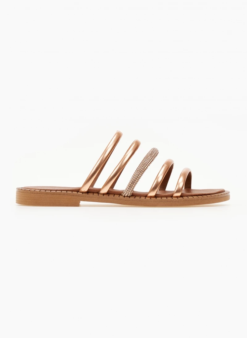 Σανδάλια TFP με λουράκια και Strass - Χαλκός 4 Σανδάλια TFP με λουράκια και Strass - Χαλκός - Image 2