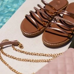 Σανδάλια TFP με λουράκια και Strass - Χαλκός 15 Σανδάλια TFP με λουράκια και Strass - Χαλκός -Σανδάλια κατάστημα sandalia tfp me lourakia kai strass 105337 jm3v