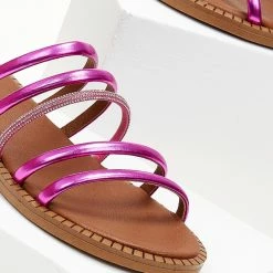 Σανδάλια TFP με λουράκια και Strass - Φούξια 15 Σανδάλια TFP με λουράκια και Strass - Φούξια -Σανδάλια κατάστημα sandalia tfp me lourakia kai strass 105339 hyvp