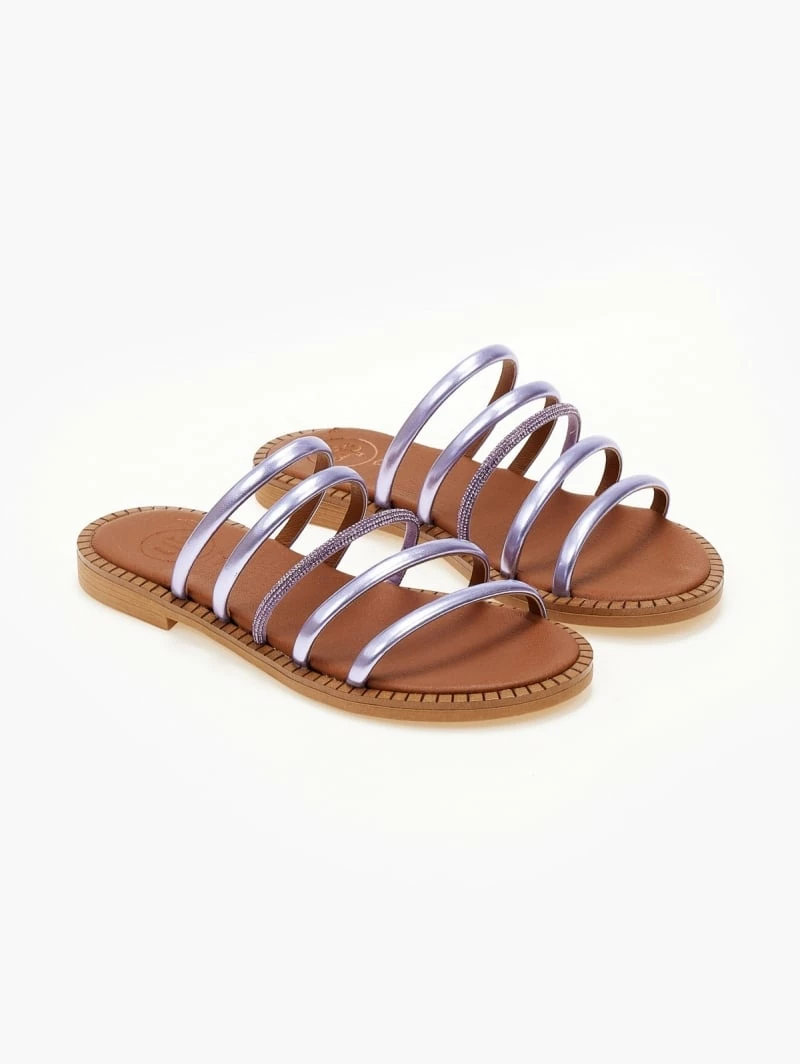 Σανδάλια TFP με λουράκια και Strass - Λιλά 7 Σανδάλια TFP με λουράκια και Strass - Λιλά - Image 5