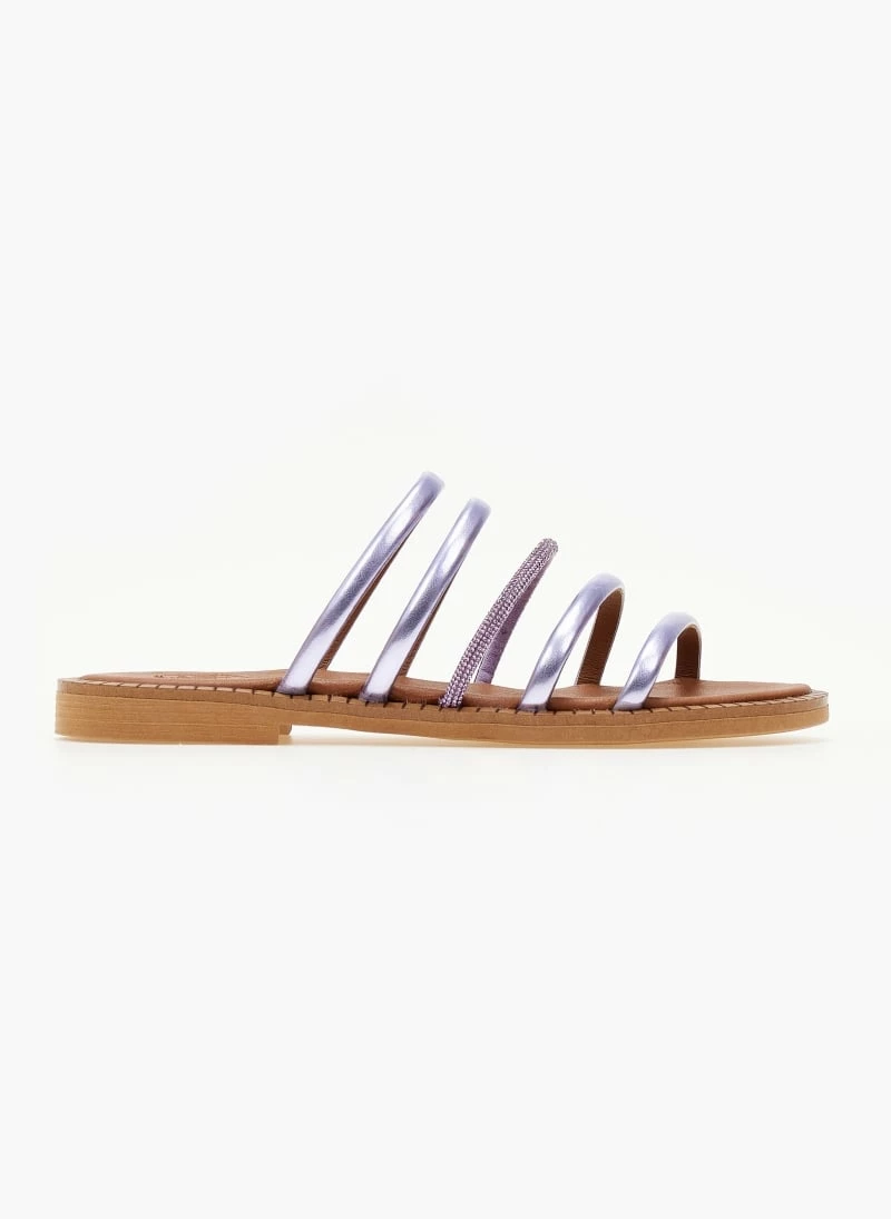 Σανδάλια TFP με λουράκια και Strass - Λιλά 6 Σανδάλια TFP με λουράκια και Strass - Λιλά - Image 4