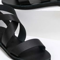 IRIS Πέδιλα ίσια χειροποίητα δερμάτινα - Μαύρο 11 IRIS Πέδιλα ίσια χειροποίητα δερμάτινα - Μαύρο -Σανδάλια κατάστημα xeiropoiita dermatina isia pedila 90688 8mnd