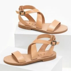 IRIS Πέδιλα ίσια χειροποίητα δερμάτινα - Φυσικό 11 IRIS Πέδιλα ίσια χειροποίητα δερμάτινα - Φυσικό -Σανδάλια κατάστημα xeiropoiita dermatina isia pedila 90689 i4pk