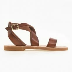 IRIS Πέδιλα ίσια χειροποίητα δερμάτινα - Καφέ 14 IRIS Πέδιλα ίσια χειροποίητα δερμάτινα - Καφέ -Σανδάλια κατάστημα xeiropoiita dermatina isia pedila 90691 82jy